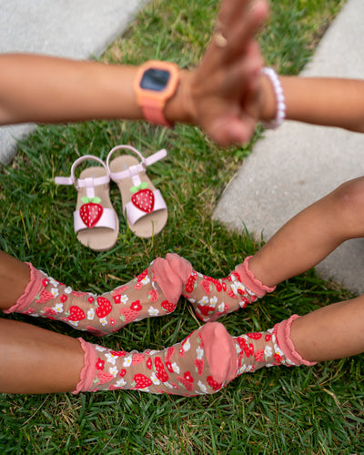 Sock candy strawberry socks for kids mommy and me socks